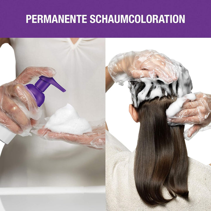 Schwarzkopf Perfect Mousse Permanente Schaumcoloration, 388 Dunkles Rotbraun Stufe 3, 3er Pack (3 x