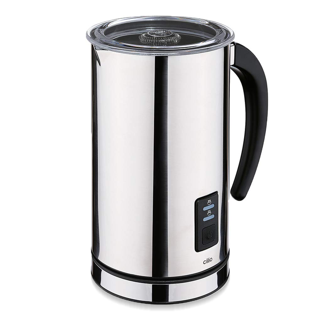 Cilio KP0000103014 CREMA Milchaufschäumer, Edelstahl