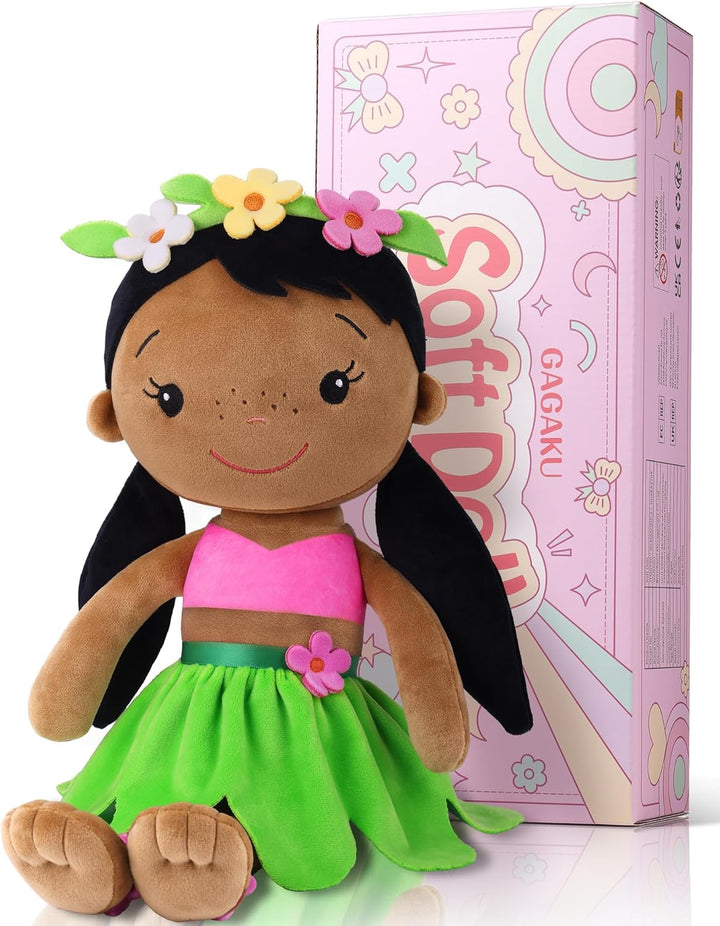 GAGAKU Weiche Stoffpuppe 40cm Schutzengel Puppen, Taufgeschenk für Baby Mädchen Kuscheltier Glücksbr