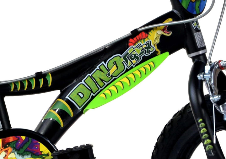 Dinosaurier Kinderfahrrad Dino- Trex Jungenfahrrad | TÜV geprüft | Original | Kinderrad mit Stützräd