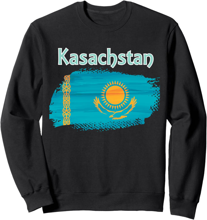Kasachstan Flagge für Kasache Sweatshirt