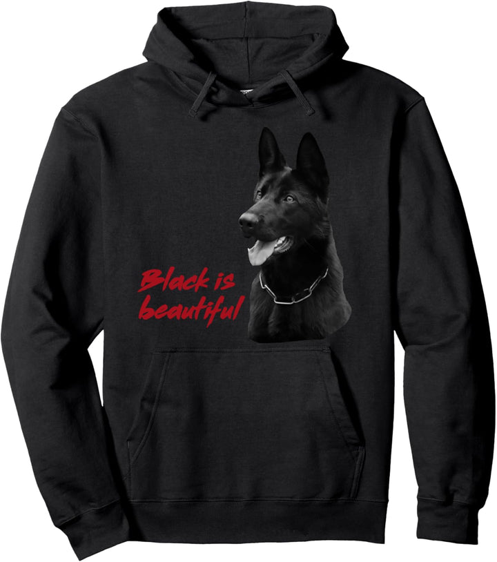 Schäferhund Pullover Damen und Herren, schwarzer Schäferhund Pullover Hoodie