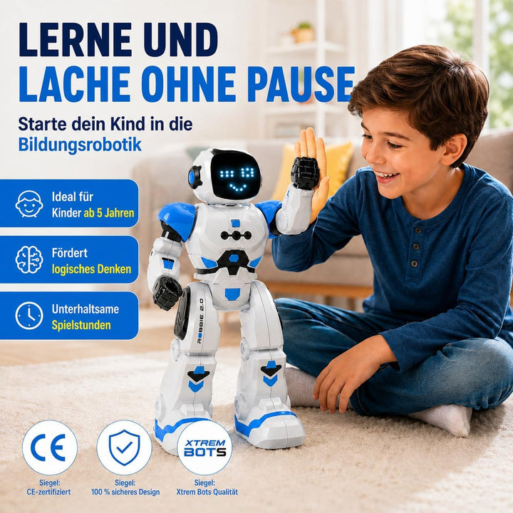 Xtrem Bots - Robbie | Ferngesteuerter Roboter Kinder Ab 5 Jahre | Kinder Roboter Ferngesteuert | Rob