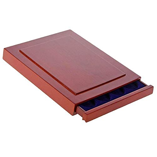 Safe 6829 Echtholz Münzbox Nova Exquisite 35 x 29 mm | mit runden Fächern | ideal für 5 DM, 10 Euro