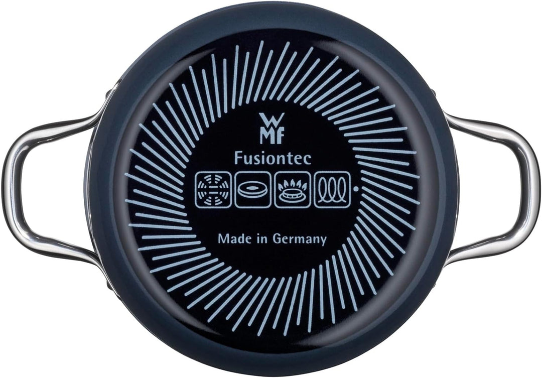WMF Fusiontec Essential Kochtopf klein 16 cm Glasdeckel, Fleischtopf Induktion, 2,0l, kleiner Topf K