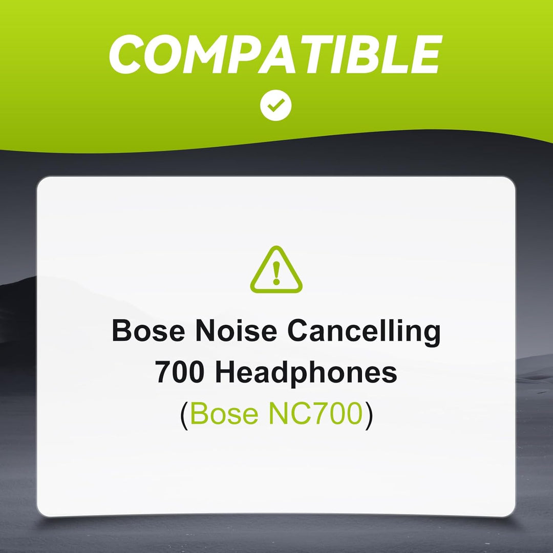 Ersatz Ohrpolster für Bose NC700 / 700 Noise Cancelling Kopfhörer, Aurivor Lammfell-Leder Ohrkissen-