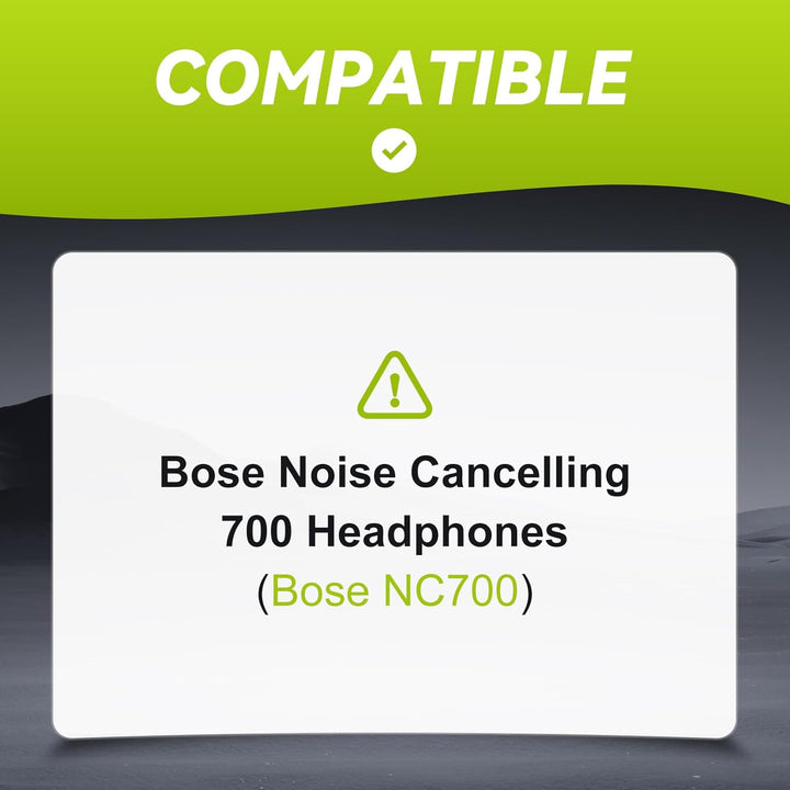 Ersatz Ohrpolster für Bose NC700 / 700 Noise Cancelling Kopfhörer, Aurivor Lammfell-Leder Ohrkissen-