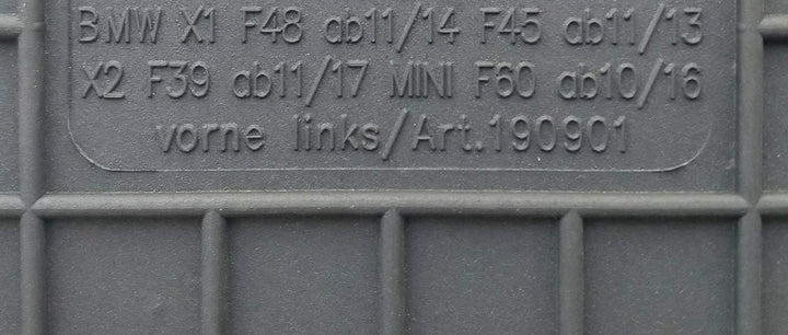 Fussmatten Vorne und Hinten 4er Set für Mini Countryman 2 F60 seit 2017 Gummi Gummimatten Vorne, Hin