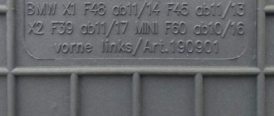 Fussmatten Vorne und Hinten 4er Set für Mini Countryman 2 F60 seit 2017 Gummi Gummimatten Vorne, Hin