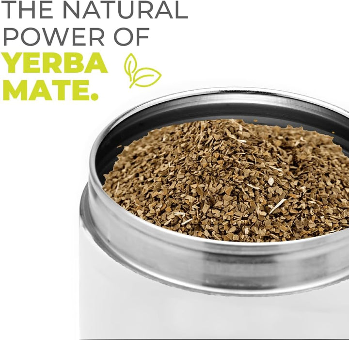 BALIBETOV Yerba Mate-Behälter (Yerbero) mit AusgieÃƒŸer ââ‚¬â€œ Langlebige Behälter aus 304 Edelstah