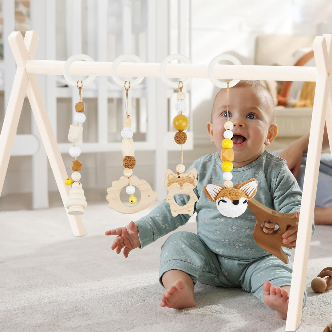 Spielbogen Baby Spielzeug ab 0 Monate 4 Stück Spielebogen Babies Toys Spielbögen Baby Gym Anhänger H