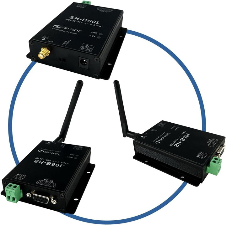 DSD TECH Lora Modul SH-B50L RS485/232 zu Lora Adapter Lorawan Wireless Transceiver