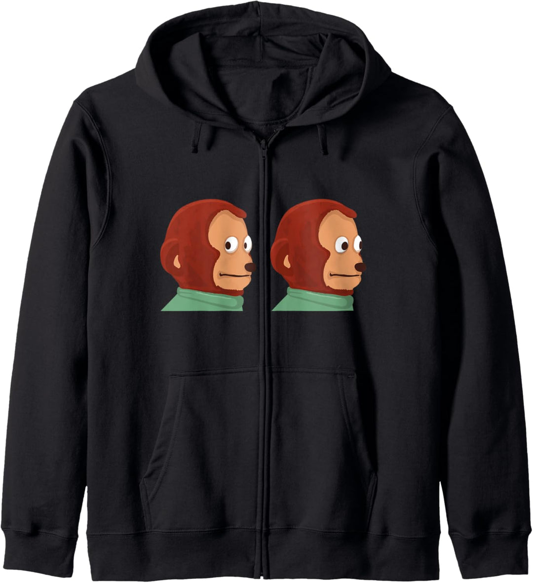 Awkward Look Monkey Puppet Meme Kapuzenjacke