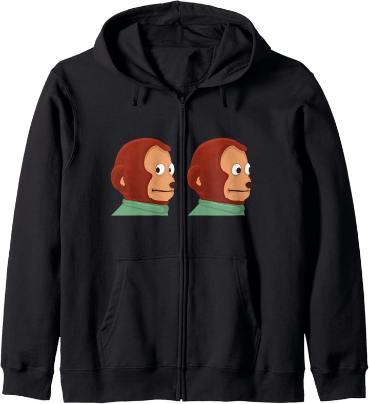 Awkward Look Monkey Puppet Meme Kapuzenjacke
