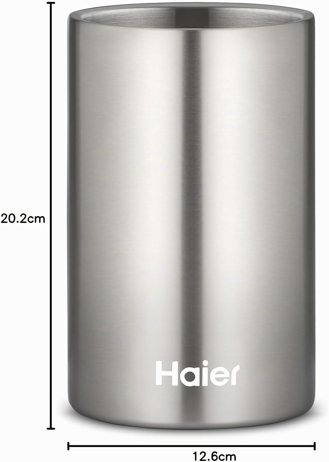 Haier Flaschenkühler Premium Collection I Weinkühler aus rostfreiem Edelstahl, spülmaschinenfest I S