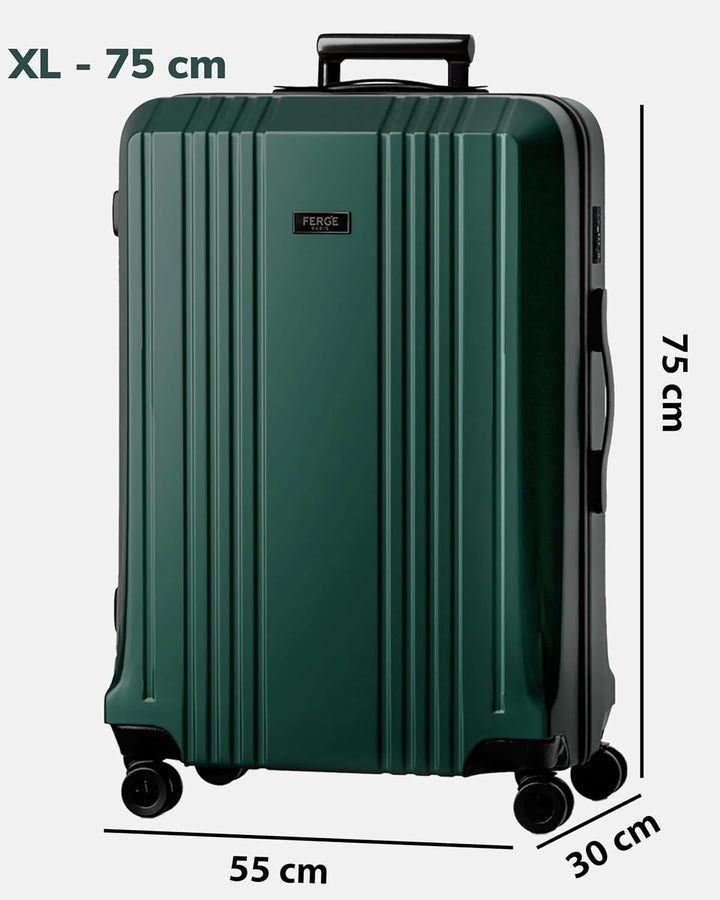 FERGÉ XL Grosser Koffer Hartschale mit TSA Schloss Cannes Rollkoffer Reise-Koffer 77 cm Hartschalenk