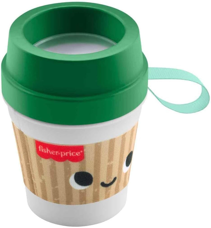Fisher-Price Babyspielzeug Mini Me Moments Kaffeetasse Beissring Neugeborene Rassel mit BPA-freiem D