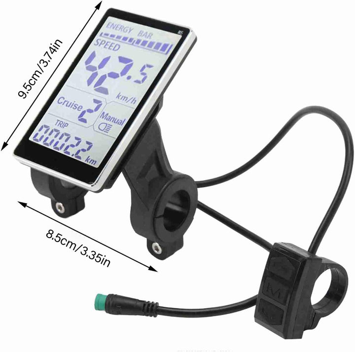 Elektrofahrrad-LCD-Display, 5-polig, 24 V, 36 V, 48 V, 60 V, Fahrrad-Kilometerzähler, Universal-E-Sc