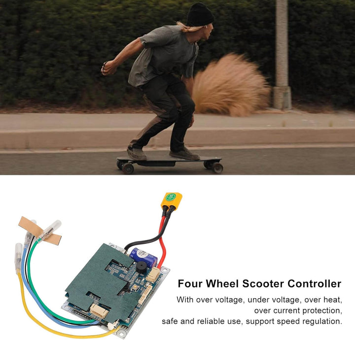 Elektro Skateboard Controller ESC Set, 30V bis 42V 200W Fernbedienung Elektrisches Longboard Einzela