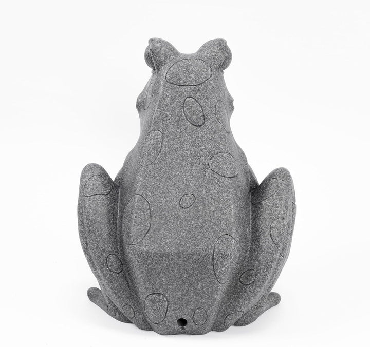 Esotec Wasserspeier-Figur sitzender Frosch, Teichfigur, Gartenstatue, Gartenfigur, Springbrunnen, Wa
