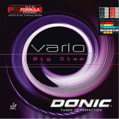 DONIC Belag Vario Big Slam Farbe 2,0 mm, rot, Grösse 2,0 mm, rot