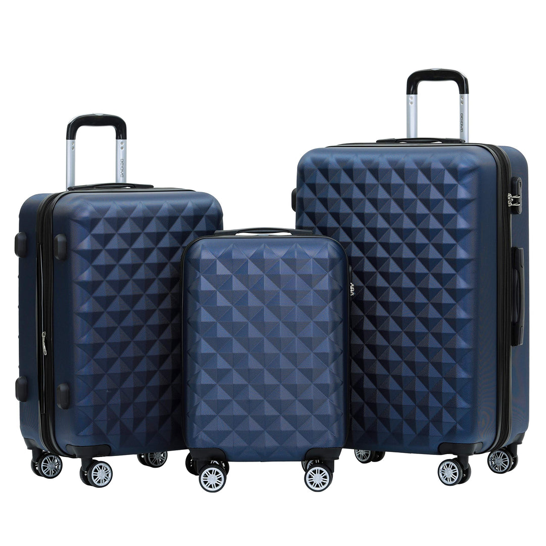 BEIBYE Kofferset 4 Zwillingsrollen Hartschale Trolley Koffer Reisekoffer Reisekofferset Gepäckset in