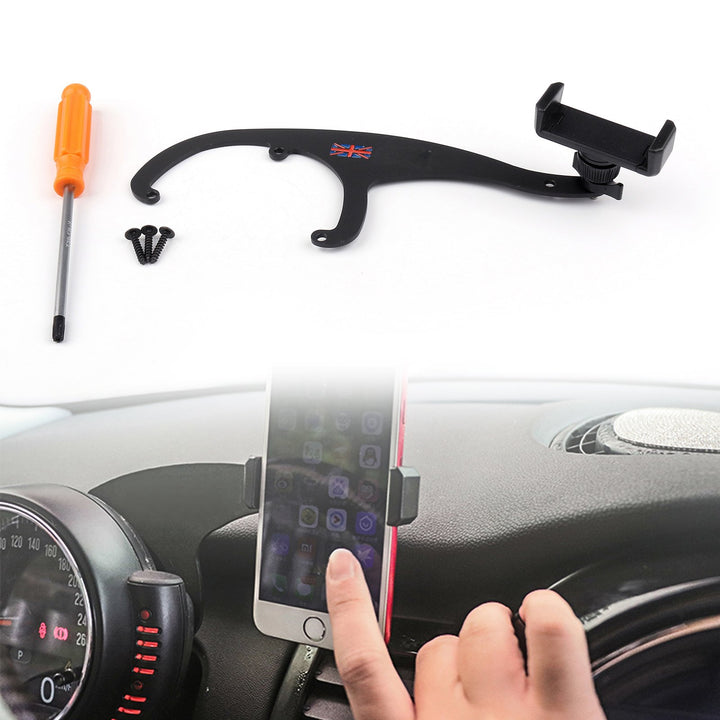 Handyhalterung Auto Mini Cooper R55 R56 (2007-2014) | 360° Drehbar Metall Halterung für Linkslenker
