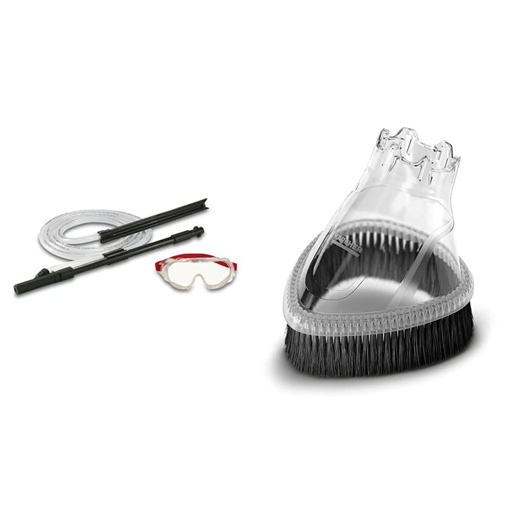 Kärcher Sand-/Nassstrahlset für Hochdruckreiniger & Spritzschutz für Dreckfräser Bundle mit Spritzsc