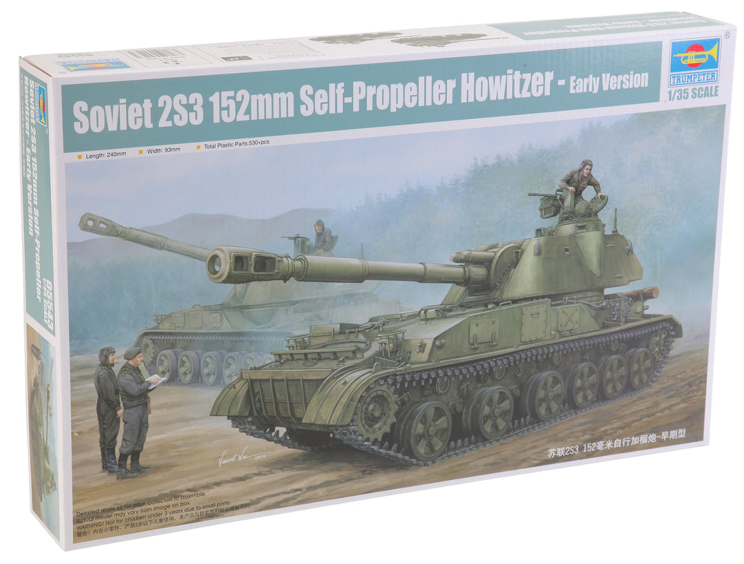 Trumpeter 05543 Modellbausatz Soviet 2S3 152mm Self-Prop.Howitzer Earl