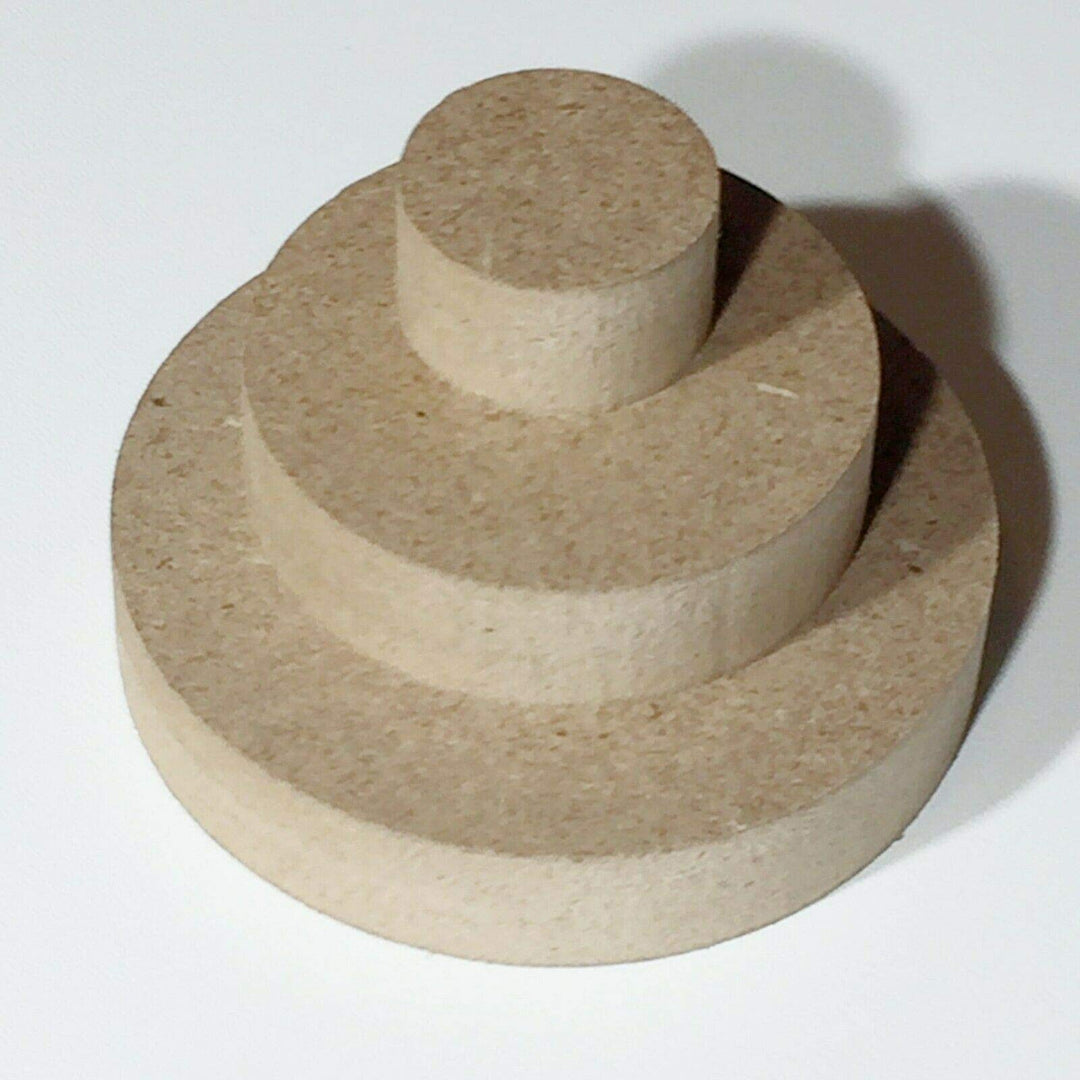 MDF Runde Holzscheibe Holz Rund Scheibe Tischplatte Rundholz Scheiben Kreis Basteln (Stärke/Dicke 22