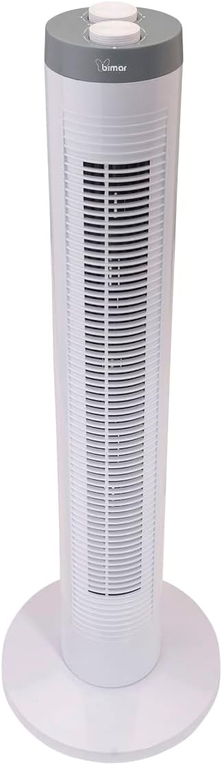 bimar VC77 Säulenventilator 80 cm mit Timer. Turmventilator 3 Geschwindigkeiten, einstellbare Neigun
