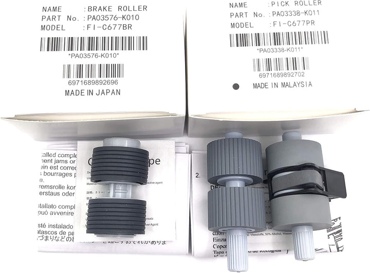 OKLILI 5SET X PA03338-K011 PA03576-K010 / PA03338-K010 Pick Roller + Bremse Roller Pickup Roller Kom