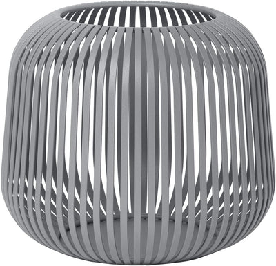 Blomus - Laterne - Windlicht - Steel Gray - Small - Masse (ØxH): 20,5 x 17 cm, Weiss S Steel Gray, S