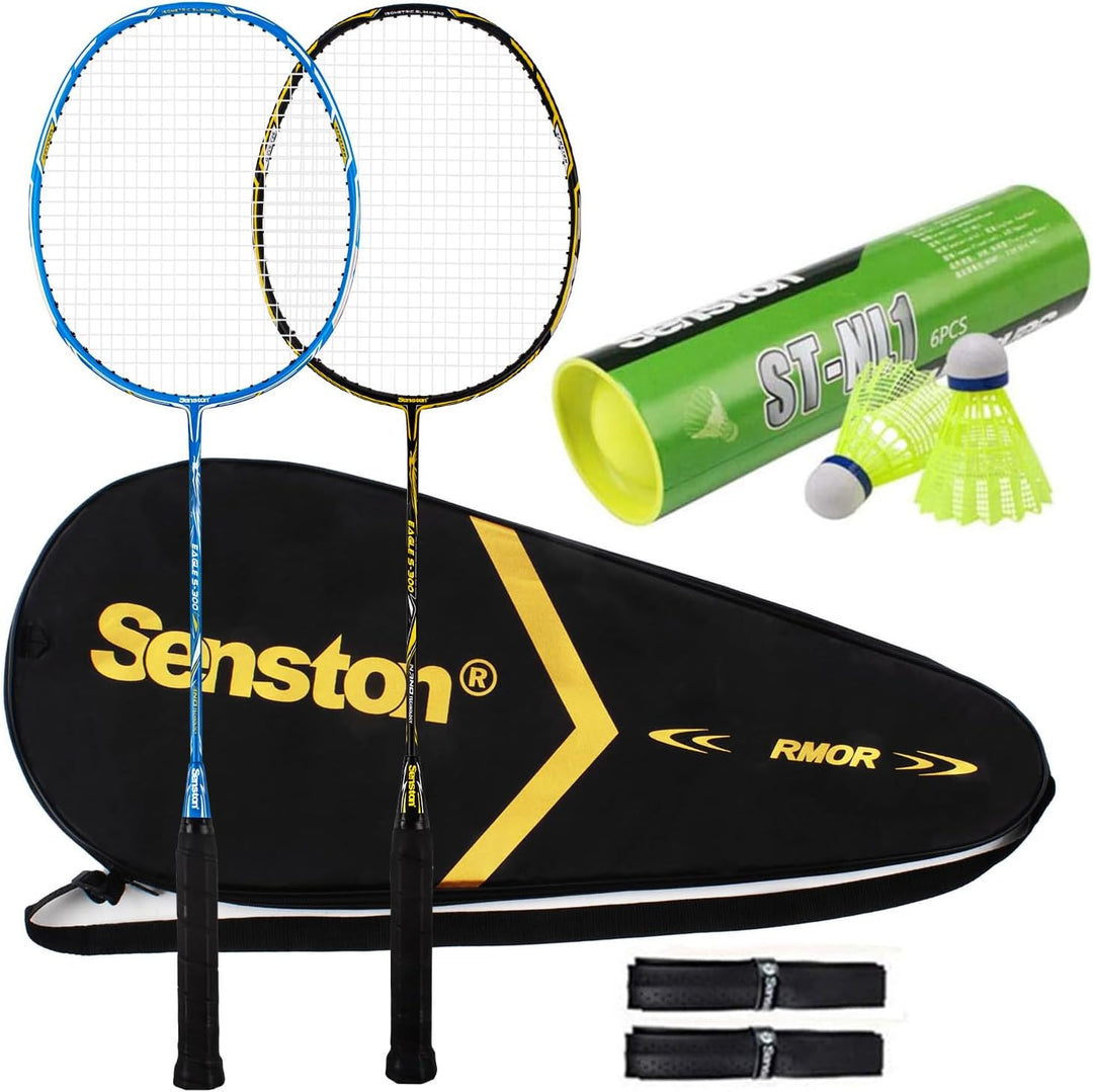 Senston S300 Graphit Badminton Set Carbon Badmintonschläger Badminton Schläger mit Schlägertasche un
