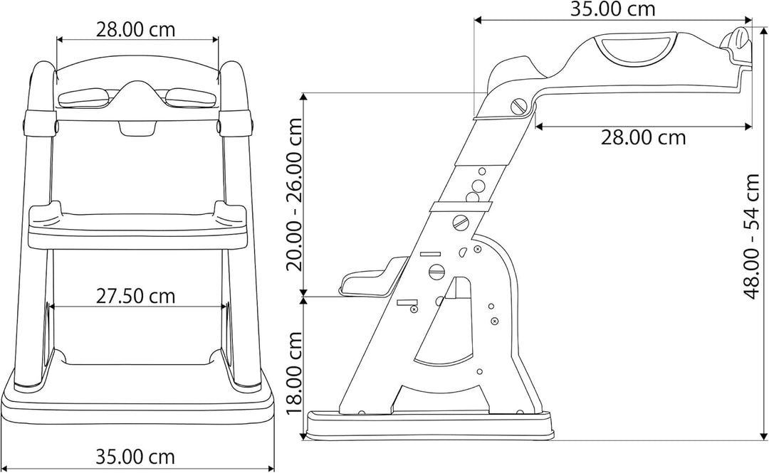 ALMAR Baby WC-Leiter Frosch, grün und weiss, Kinder-Toilettensitz, mit Trittleiter, rutschfest, vers