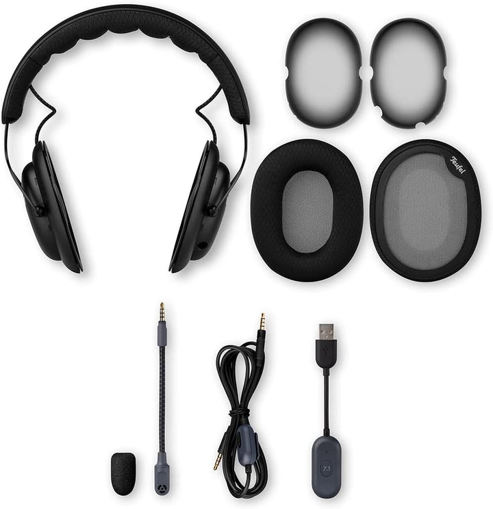 Teufel ZOLA Gaming Kopfhörer mit 7.1 USB-Soundkarte Schwarz Orange, Schwarz Orange