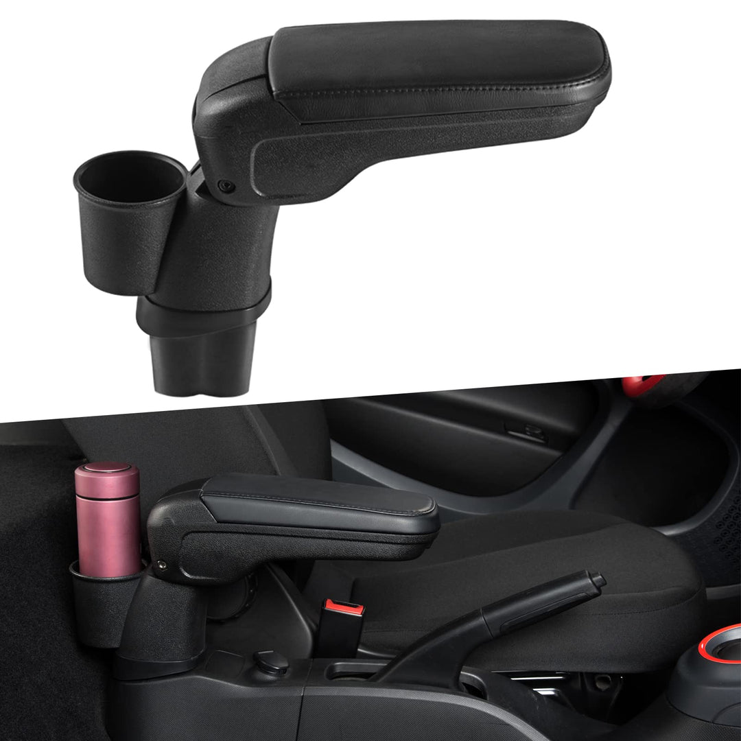 Mittelarmlehne mit Ablagefach für Smart 453 Fortwo Forfour, Klappbare Armlehne mit Getränkehalter