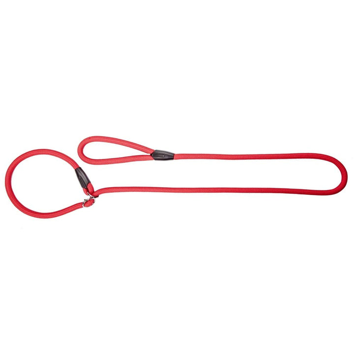 Dingo Retrieverleine Hundeleine aus Seil,Snake'' mit Zugstopp und aufstellbarem Halsband 1,2 x 170 c