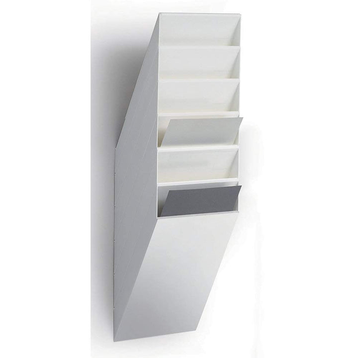 Durable Prospektspenderset Flexiboxx 6 A4, 1 Set, weiss, 1709760010 Weiss Hochformat, Weiss Hochform