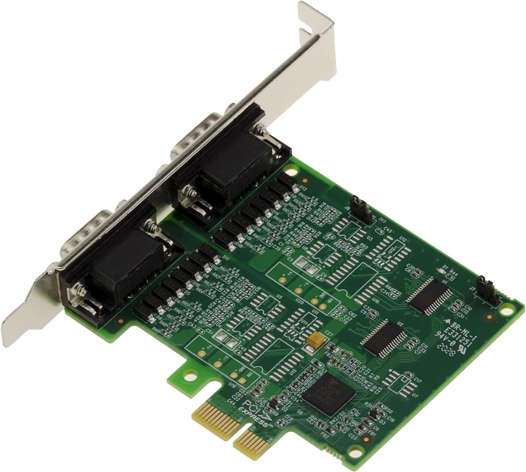 KALEA-INFORMATIQUE PCIe Controller-Karte 2 Ports COM DB9 RS232 mit Chipsatz EXAR XR 17V352 - POS Pow