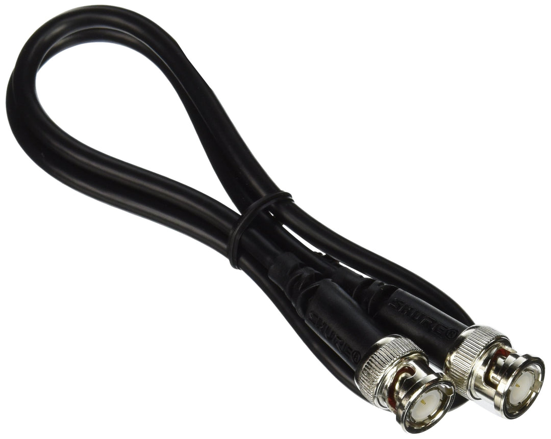 Shure UA802 UHF-Koaxial-Antennenkabel, BNC-BNC, RG58C/U-Typ, 61 cm, Schwarz 2-feet, 2-feet
