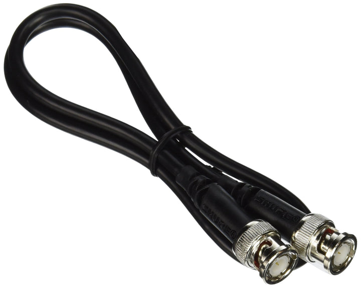 Shure UA802 UHF-Koaxial-Antennenkabel, BNC-BNC, RG58C/U-Typ, 61 cm, Schwarz 2-feet, 2-feet