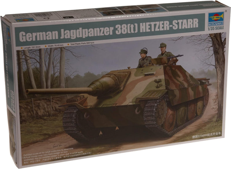 Trumpeter 05524 Modellbausatz German Jagdpanzer 38(t) STARR, Mittel