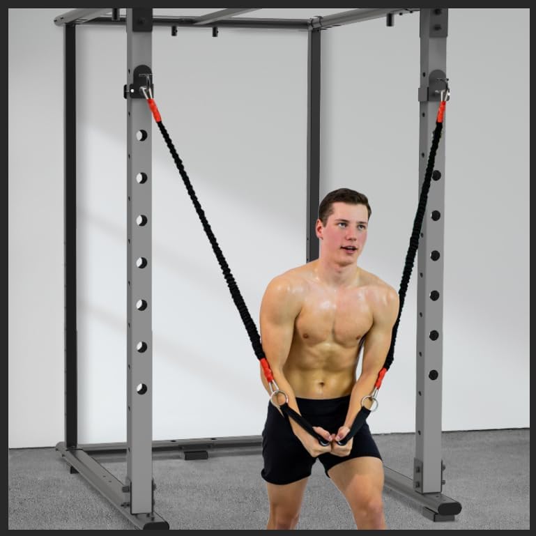 Kipika Power Cage Squat Rack Home Gym Zubehör - Anker für Widerstandsbänder Passt Rack mit 5/8„ oder