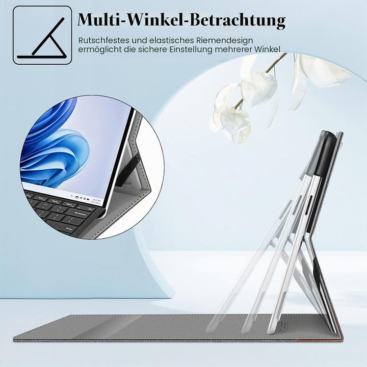 Fintie Hülle für Microsoft Surface Pro 11/10 / 9 (2024-2022) 13 Zoll - Multi-Sichtwinkel Kunstleder