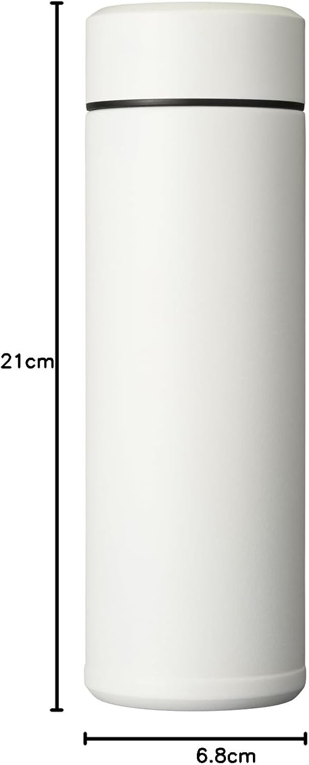 Kyocera isolierte Slim-Trinkflasche mit keramischer Innenbeschichtung, 12 Stunden heiss, 24 Stunden