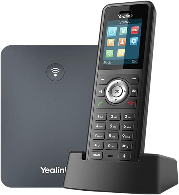 Yealink W79P DECT IP Telefon System (W70B Basis + W59R Handset) Schwarz W79P (Basis W70B und W59R Mo