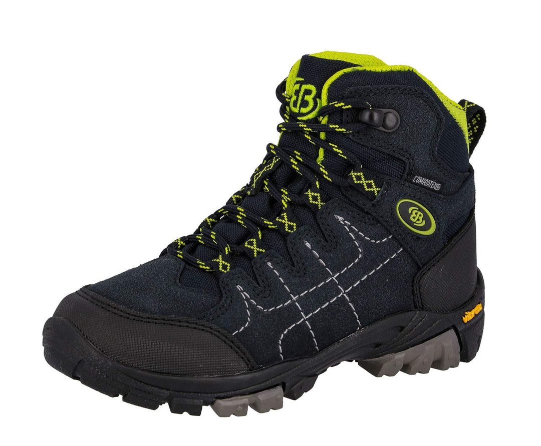 Brütting Unisex Kinder Mount Shasta Kids Hi Trekking-& Wanderstiefel, Marine Lemon