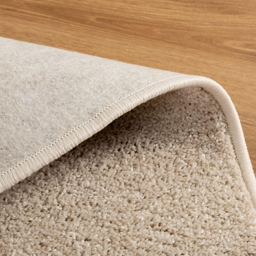 Steffensmeier Kurzflor Teppich Cambridge, Wohnzimmer, Schlafzimmer, in Beige, Grösse: Rund Ø 80 cm 8