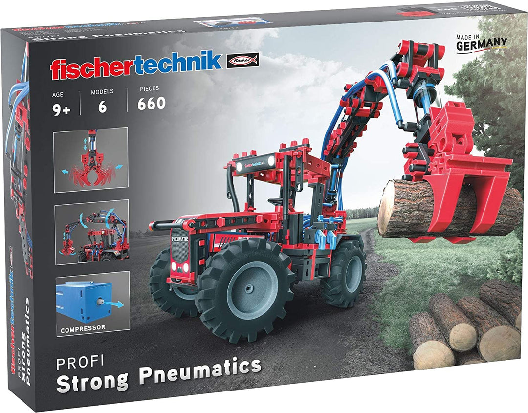 fischertechnik 559876 PROFI Strong Pneumatics – Bausatz für Kinder ab 9 Jahren, pneumatisch betriebe